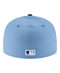New Era Men's White/Light Blue Kansas City Royals Authentic Collection On-Field 59FIFTY Fitted Hat