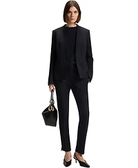 Boss by Hugo Women's Crease-Resistant Herringbone Regular-Fit Blazer