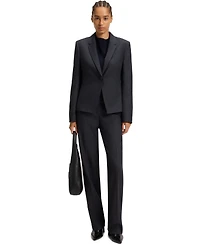 Boss by Hugo Women's Striped Virgin Wool Slim-Fit Blazer