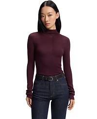 Boss by Hugo Women's Merino Wool Mock-Neck Sweater
