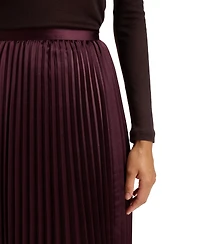 Boss by Hugo Boss Women's Satin Plisse Pleats Skirt