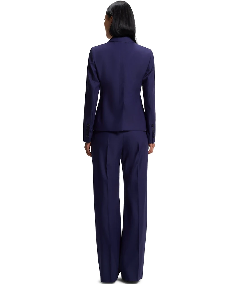 Boss by Hugo Women's Virgin-Wool Twill Slim-Fit Blazer