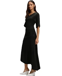 Boss by Hugo Women's Slit Sleeves Jersey Dress