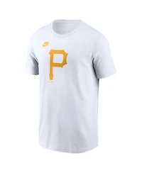 Nike Men's White Pittsburgh Pirates Cooperstown Collection Logo T-Shirt
