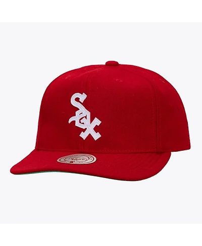 Mitchell & Ness Men's and Women's Red Chicago White Sox Vintage Fit Melton Wool Adjustable Hat