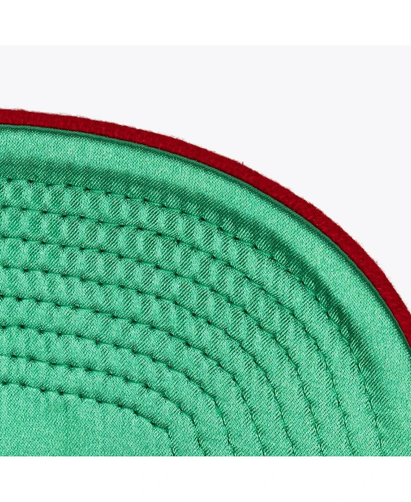 Mitchell & Ness Men's and Women's Cream Boston Red Sox Vintage Ground Melton Wool Pinstripe Adjustable Hat