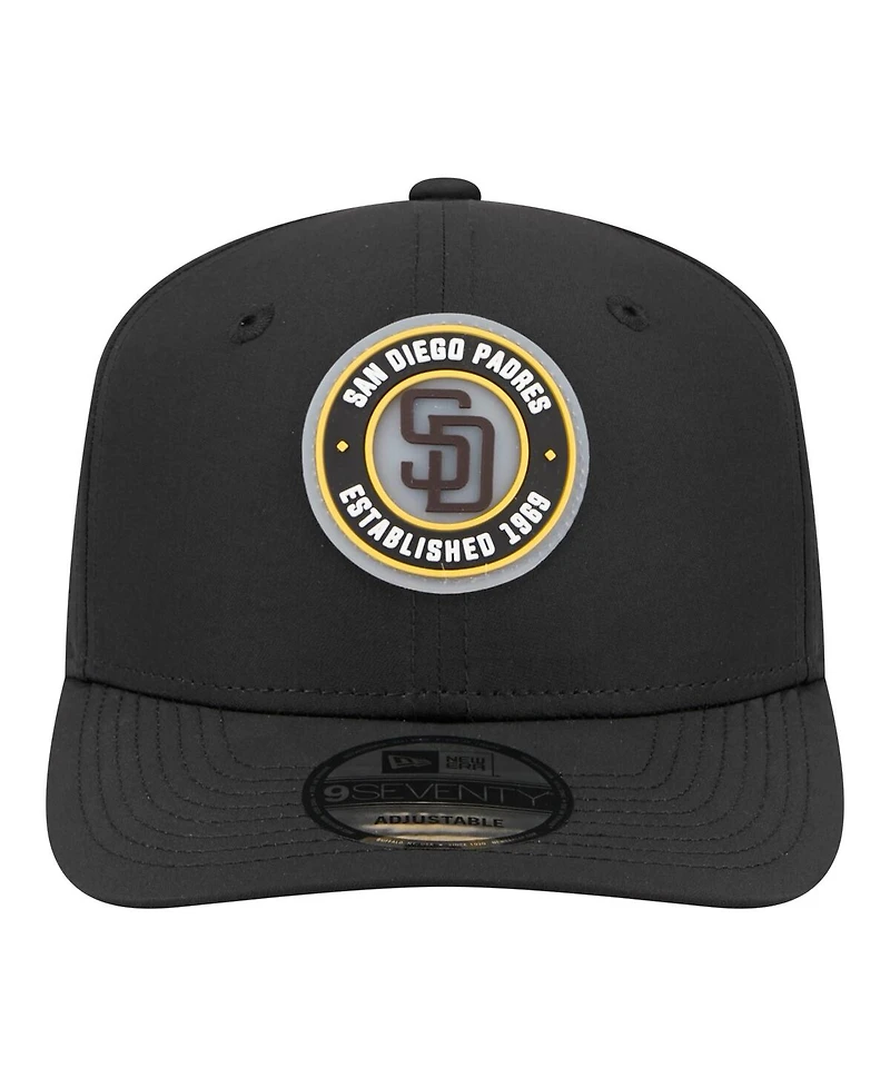 New Era Men's Black San Diego Padres Circle 9SEVENTY Adjustable Hat