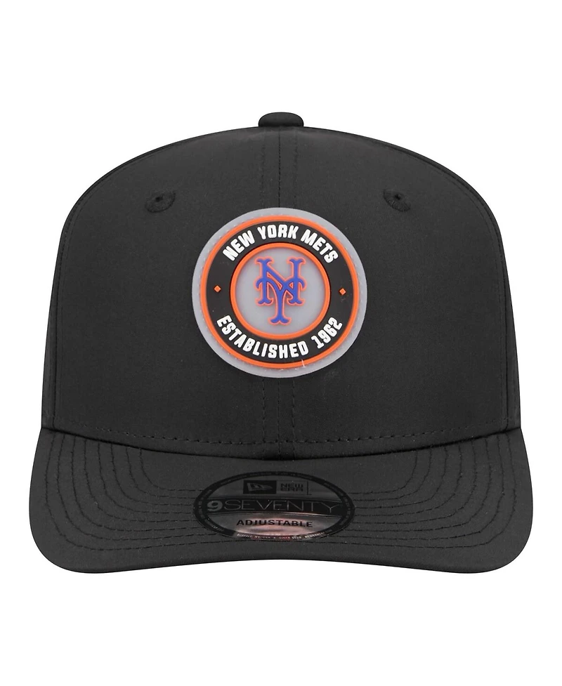 New Era Men's Black New York Mets Circle 9SEVENTY Adjustable Hat