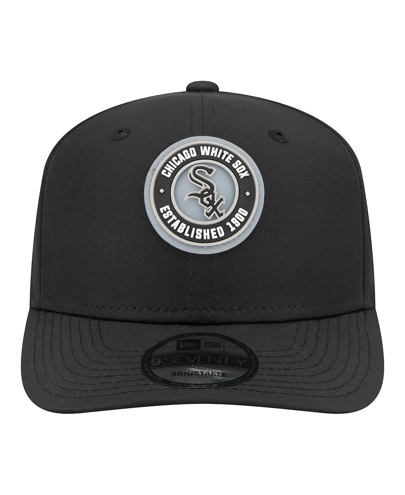 New Era Men's Black Chicago White Sox Circle 9SEVENTY Adjustable Hat