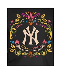 New Era Big Boys and Girls Black York Yankees Dia De Los Muertos T-Shirt