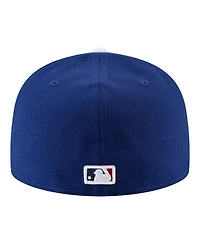 New Era Men's Royal Los Angeles Dodgers Back-to-Back Champions Diamond Side Patch 59FIFTY Fitted Hat