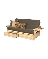 Kodiak Phoenix Frame/Antique White Finish/Marmont Thunder Mattress/Storage Drawers