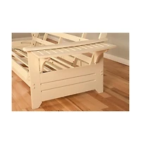 Kodiak Phoenix Frame/Antique White Finish/Canadian Mattress/Storage Drawers