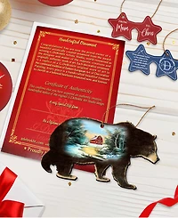 Designocracy Bear Holiday Ornaments, Set of 2