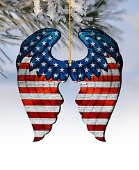 Designocracy Usa Wings Butterfly Ornaments, Set of 2