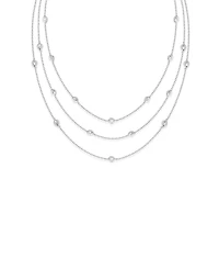 Ettika Crystal Dot Layered Necklace