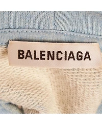Pre-Owned Balenciaga Men's Logo Print Cotton Hoodie