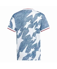 Adidas Big Boys and Girls Blue Usa Soccer 1994 Denim Graphic Fashion Jersey