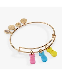Alex and Ani Peeps Bunny Multi Charm Bangle Bracelet