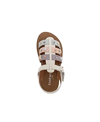Bebe Big Girls Girl's Fashion Sandals – Dressy Shoes with Decorative Metal Charms