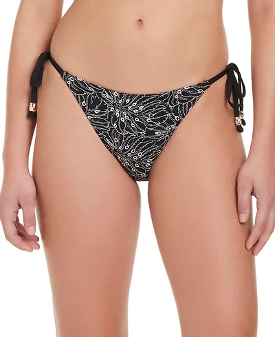 Red Carter Women's Embroidered Tie-Side Bikini Bottom