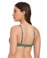 Red Carter Women's Technicolor Triangle Scoop-Neck Underwire Bikini