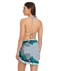 Red Carter Women's Printed Tie Closure Pareo Cover-Up Skirts