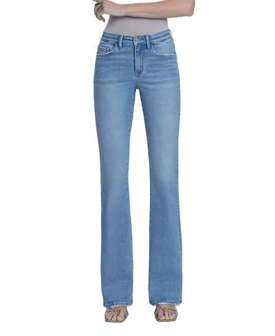 Vervet Women's High Rise Full Length Bootcut Jeans