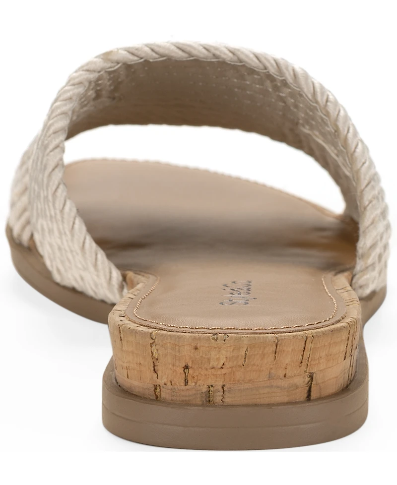 Style & Co Women's Everlyy Rope Slip-On Slide Sandals, Macy's Exclusive
