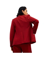 Universal Standard Plus Double Breasted Ponte Blazer