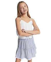 Tommy Hilfiger Girls' 7-16 Ruffle Trim Lace Cami Top