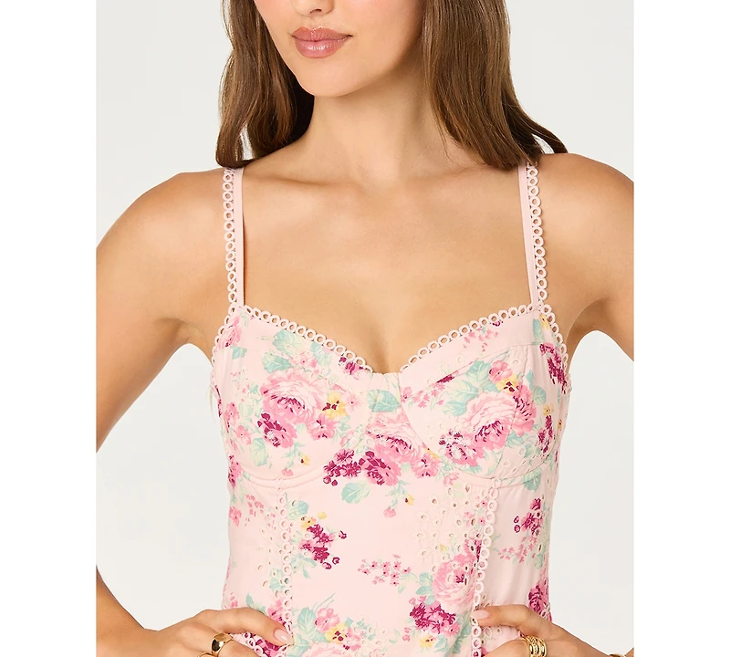 Astr the Label Women's Birdie Printed Tiered Dress