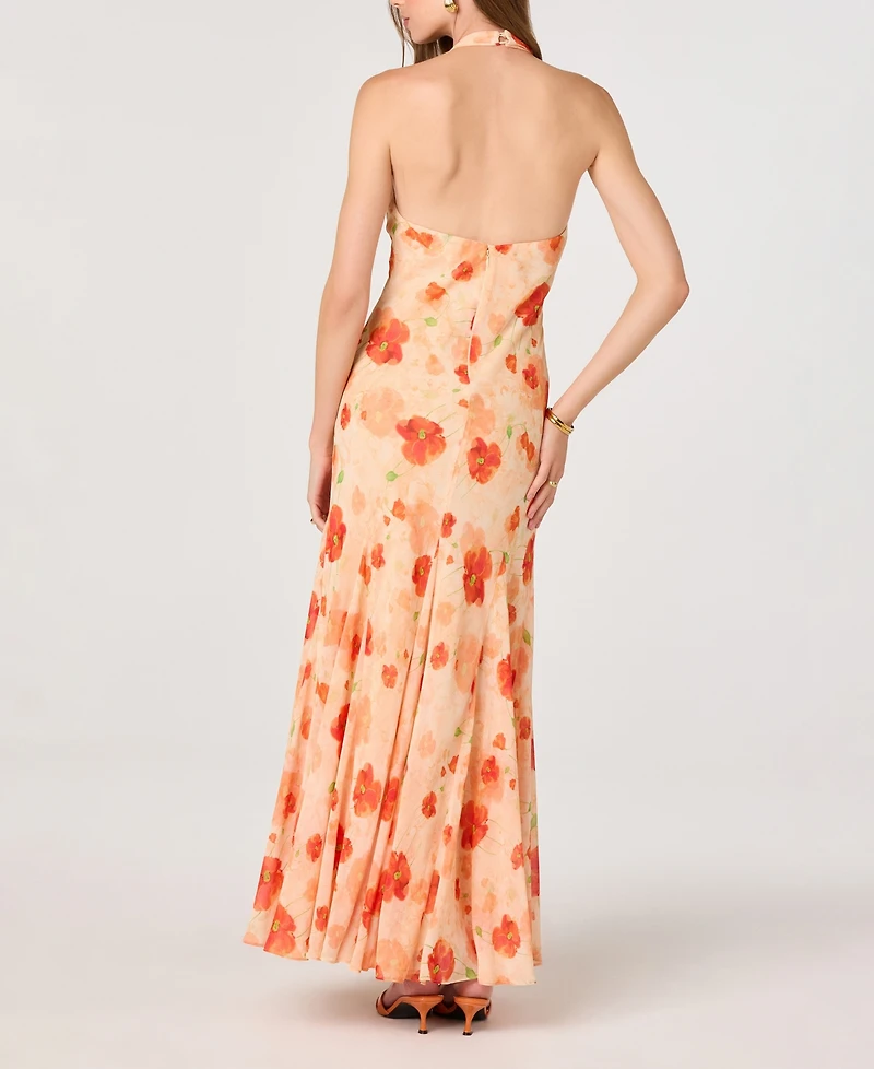 Astr the Label Women's Yasmeen Halter Neck Printed Dress