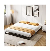 gaomon King 6in Metal Platform Bed Frame Steel Slat Support No Box Spring