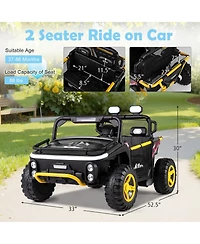 Slickblue 24V 2-Seater Kids Ride On Utv Truck with Horn, Music & Story
