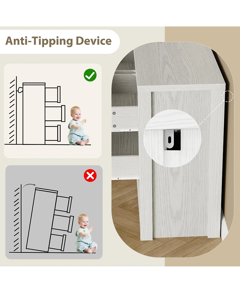 gaomon 7-Drawer Dresser for Bedroom