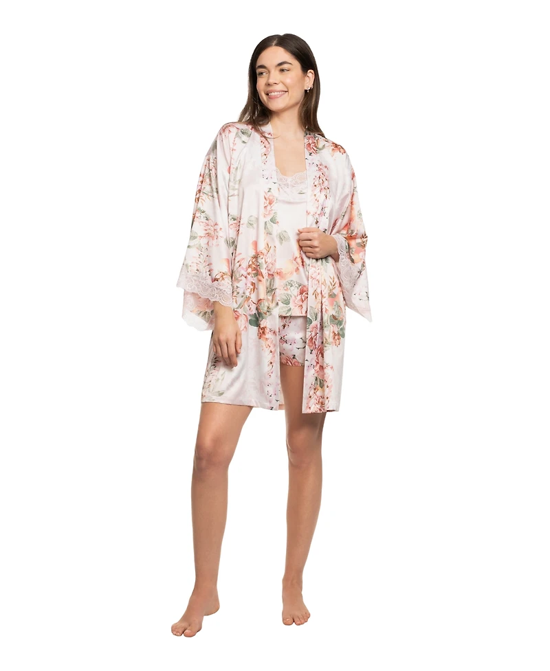 Linea Donatella Women's Floral Print Wrapper