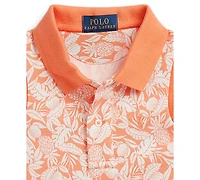 Polo Ralph Lauren Girls' 2T-6X Pineapple Faux-Wrap Mesh Dress