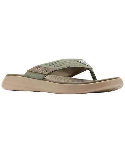 Columbia Men's Boatside Leather Lightweight Flip Flop Sandals
