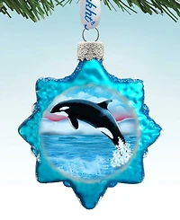 Designocracy Orca Mercury Holiday Ornament