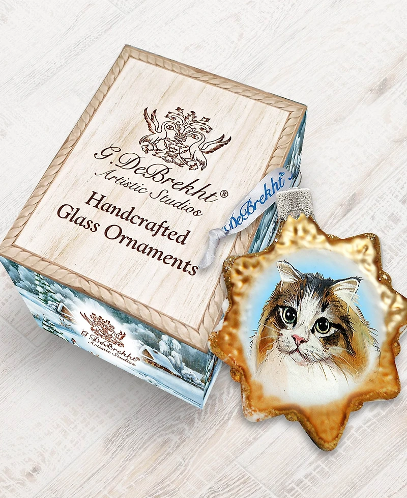 Designocracy Kitty Cat Mercury Holiday Ornament