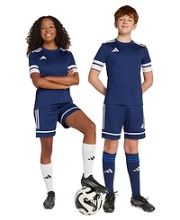 adidas Boys' and Girls' 6-20 Elastic Waist Shorts