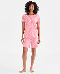 Charter Club Women's 2-Pc. Cotton Bermuda Short Pajamas Set, Created for Macy's