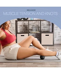 LifePro 4-Speed Vibrating Peanut Massage Ball | Lacrosse Ball & Foam Roller for Recovery & Therapy