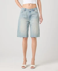 Blank Nyc Women's The Leonard Loose Bermuda Denim Shorts
