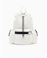 A|X Armani Exchange Men's White Edition Backpack