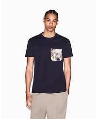 A|X Armani Exchange Men's Short Sleeve Printed Pocket T-Shirt