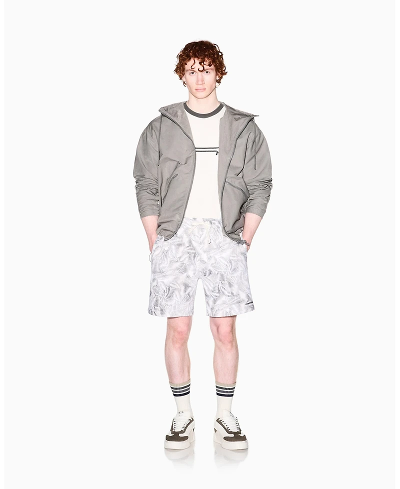 A|X Armani Exchange Men's Ibiza X Leaf Print Short