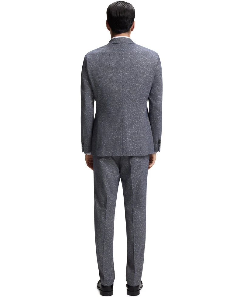 Boss by Hugo Men's Stretch Boucle Two-Piece Regular-Fit Suit