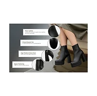 London Rag Baltese Zip-Up Chunky Boots Women